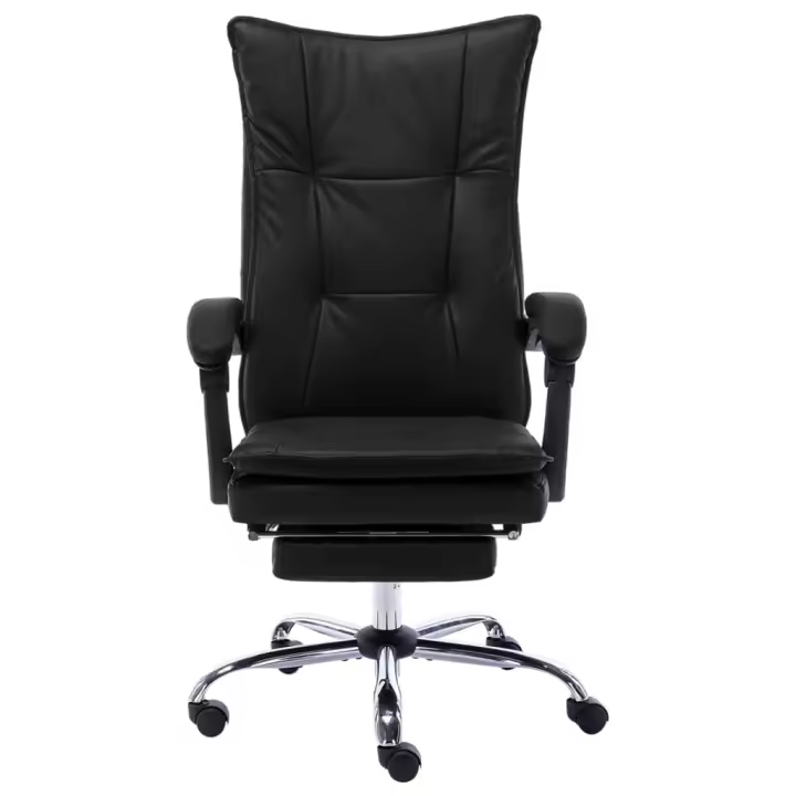 VidaXL Silla de oficina Linna con reposapiés reclinable 113-120x64x68 cm - 1