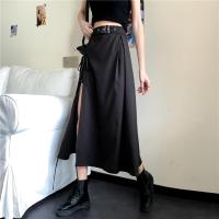 Falda Media Pierna Gótica Oscuro Vintage Para Mujer Elegante Moda Fiesta Club Cintura Alta Femme Bottom Streetwear Goth Falda - details 7