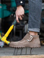 Zapatos De Seguridad Para Hombre Indestructibles Con Punta De Acero Antipinchazos Botas De Trabajo Para Construcción Resistente Al Desgaste Y Caídas - details 2