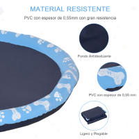 PawHut Splash Pad Aspersor de Juegos de Agua con Rociador Tapete de Salpicaduras Piscina de Verano Portátil para Mascotas Perros - details 4