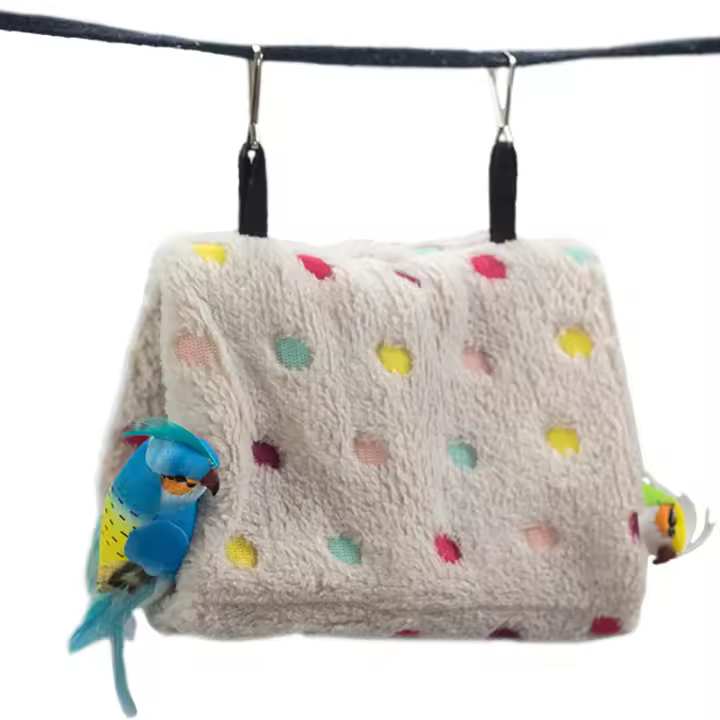 Nido De Hamaca Triangular Para Perros Y Gatos Casa De Aves Colgante Manta Térmica Para Invierno Tent De Cages Portátil Suministros Para Mascotas - 1