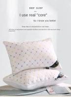 Almohada De Veludo De Pluma De Alta Calidad Rebound Core Para Adultos Uso Doméstico Protección Del Cuello Ayuda Al Sueño Rectangular Poliéster/Celulosa De 100% - details 3
