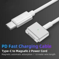 Cable De Carga Rápida USB Tipo-C a Magsafe1 & 2 Con Encabezado Magnético L / T Para MacBook Air / pro Adaptador De Cable De Material TPE / Braided - details 1