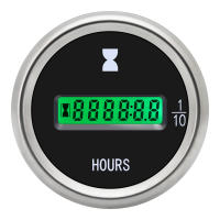 Cronómetro Electrónico De Pared 52mm LED Verde Para Motocicleta Coche Marina Barco ATV 12V 24V Medidor De Horas Universal - details 0