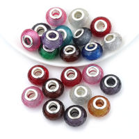 Lote De 20 Piezas De Cuentas De Resina Facetadas 14mm Con Agujero Grande Para Joyería DIY Pulseras Collares Encantos Accesorios - details 5