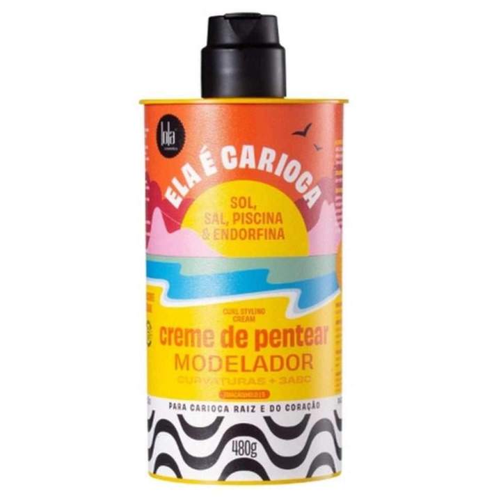 Lola Cosmetics Ela É Carioca Creme De Pentear Modelador 3ABC 480g Styling    Producto para rizos definicion y styling