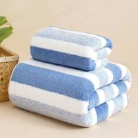 Juego de 2 Toallas de baño 35x75cm + 70x140cm, Toalla microfibra de Terciopelo Coral Highly Absorbentes, para Ducha, Deporte, Yoga - details 5