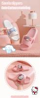 Sanrio Kawaii Zapatillas De Verano Para Niños Anime Kuromi Cinnamoroll Antideslizantes Para Interior Regalo Para Niñas Zapatos Planos De EVA Cómodos Para Todas Las Estaciones - details 0