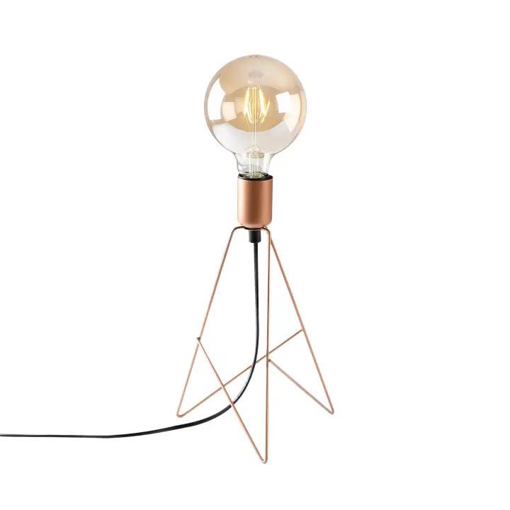 Lámpara de sobremesa WELLHOME - Cobre, 21x21x35 - 1