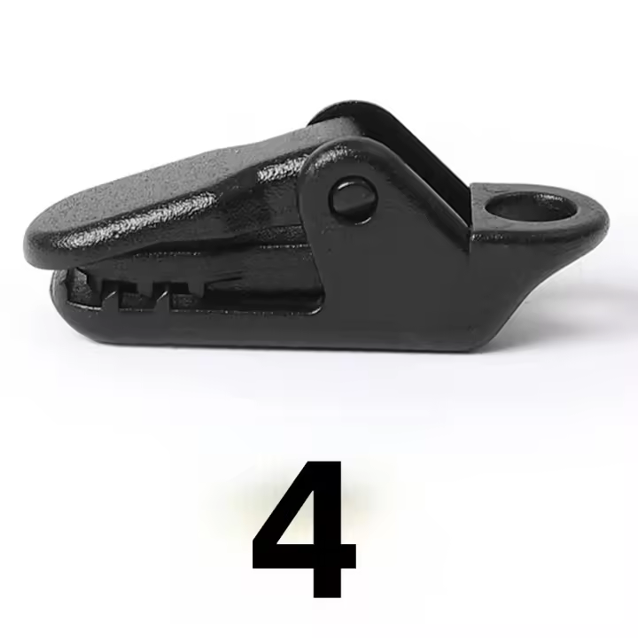 Clips De Tenda Pesada Para Camping Con Dientes Antideslizantes Y Diseño Antiviento Accesorio De Tenda Con Correa Para Refugio De Tarp Outdoor Survival - 1