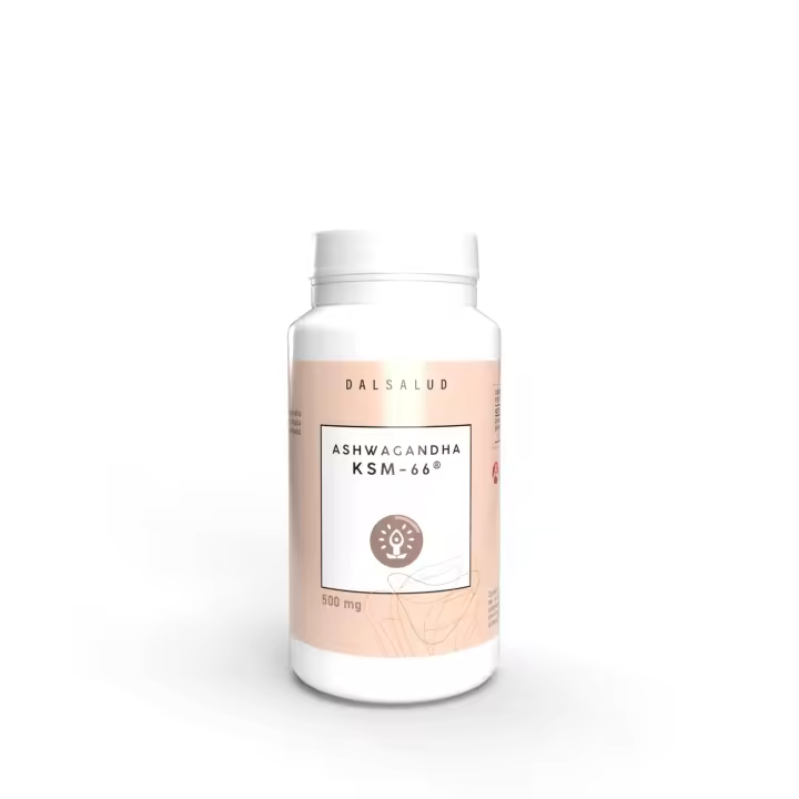 Ashwaganda ksm 66-60 (60 cápsulas) Dalsalud. Adaptógeno orgánico. Ayuda a equilibrar los sistemas energético, nervioso e inmunológico, reduciendo el estrés, la ansiedad  y la debilidad. - 1