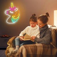 Lámpara Neón Unicornio Para Decoración De Pared Ajustable Brillo USB Para Dormitorio De Niñas Regalo De Cumpleaños Boda Fiesta Decoración De Pared - details 2