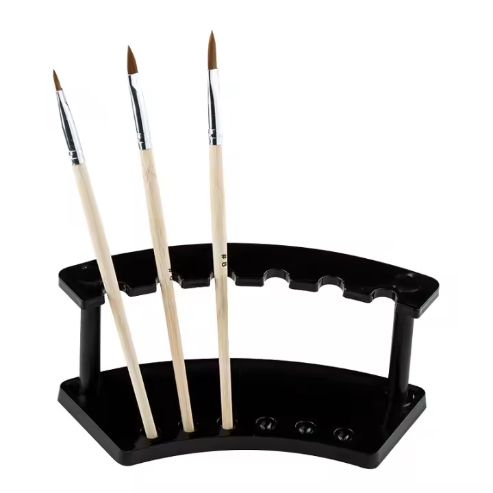 Soporte Para Pinceles De Uñas 1 Pieza Herramienta De Manicura Acrílica Portador De Carving Para Salón De Belleza Y Arte De Uñas - 1