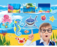 Juego De Rompecabezas Con Puzles De Princesa Y Animales Para Niños Juguetes Educativos Reutilizables Adhesivos Estáticos Regalo Para Fiesta De Cumpleaños - details 0