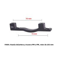 Adaptador De Freno De Disco ZTTO Ultraligero Para Bicicleta Compatible Con Rotor De 140 160 180 203mm Montaje IS PM a B - details 6