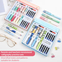 Set De 2 Bolígrafos De Tinta Con Taza Absorbedora De Tinta Nib EF Fin Número De Calibre 3.4 Caja De Regalo Para Bolígrafo De Tinta - details 0