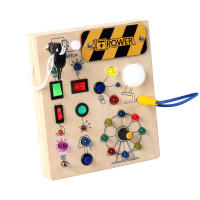 Tablero De Ocio Educativo Montessori Para Bebés Con LED Y Actividades Sensoriales Tablero De Juego Portátil Para Aprendizaje Infantil - details 1