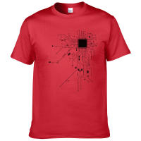 Camiseta De Algodón Para Hombre Verano 2023 Con Diagrama De Circuito Del Procesador CPU Moda Casual Estilo Top Fashion #303 - details 9