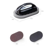 2PCS Escobillas De Cocina Reutilizables Con Mano Esponja Abrasiva Mágica Para Eliminar Rostcos Y Manchas De Acero Inoxidable Material Plástico - details 0