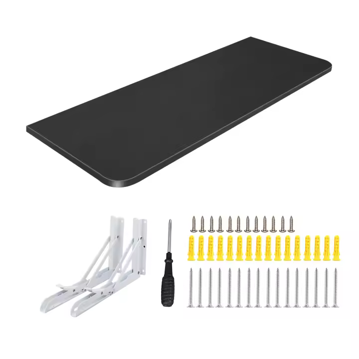 Mesa Plegable de Pared Mesita Auxiliar Abatible Colgante 80*50*1.6cm Portátil para Cocina Comedor Dormitorio - 1