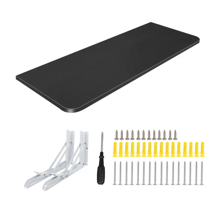 Mesa Plegable de Pared Mesita Auxiliar Abatible Colgante 80*50*1.6cm Portátil para Cocina Comedor Dormitorio - 1