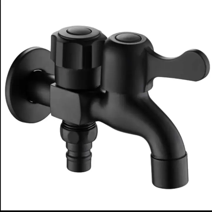 Grifo Aleación Agua Fría Manguera Jardín Comparación Negro - 1