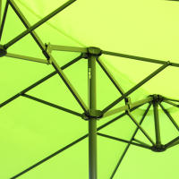 Outsunny Parasol de Jardín 460x270 cm Ovalado with manivela de mano, Parasol Doble Verde para Terraza y Jardín - details 1