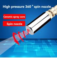 Boquilla Turbo 5000PSI Rotativa 360° Cuerpo De Acero Inoxidable Cerámica De Núcleo Alta Presión Conector Rápido Para Limpieza Municipal - details 8