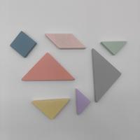 Cool&Cute Rompecabezas de Madera Tangram Magnético Viajes Rosa - details 4