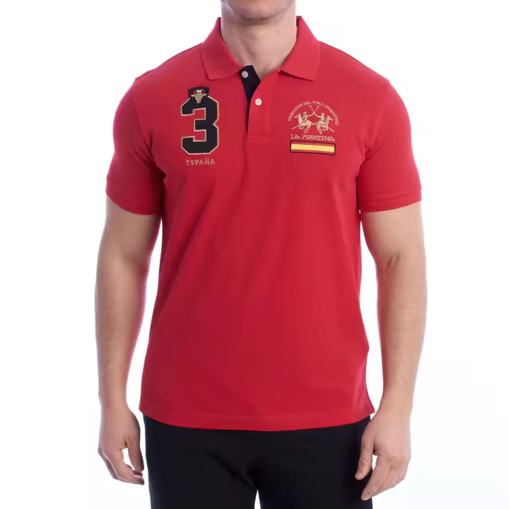La Martina-Polo Manga Corta YMP315-PK031 para Hombre - 1