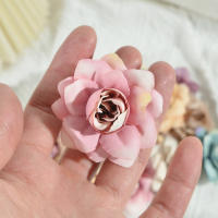 20Pcs Cabezas De Flores Artificiales Rosa 5cm Silken Para Decoración De Hogar Boda Fiesta Accesorios De Coronas De Flores - details 5