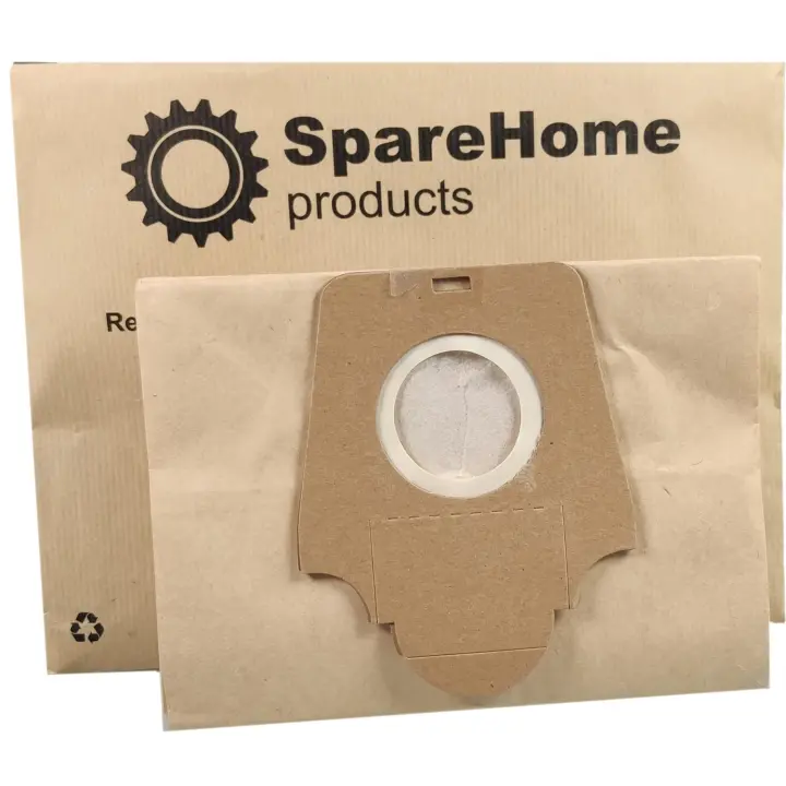 Bolsas aspirador Solac 911 915 945 946 Compact 1400 Electronico -  Hyperfilter Plus / Alta filtración - 10 unidades   SpareHome® 400SC3129 - 1