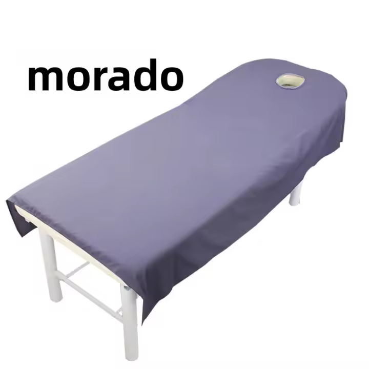 Sábana De Belleza 80cmx190cm Para Salón De Belleza Spa Y Masajes Tratamiento Con Agujero Cubierta De Mesa De Poliéster Textil Doméstico - 1