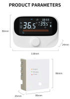 Termostato Inteligente Wifi Tuya Para Casa Con Control Digital De Temperatura Para Calefacción De Agua Y Gas Compatible Con Alexa Y Google Home - details 12