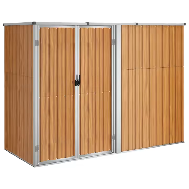 vidaXL Cobertizo Herramienta Acero Galvanizado Cubierta Exterior Color Antracita,  Gris,  Marrón y mas - 1