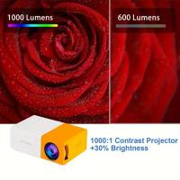 Proyector Mini HD YG300 Para El Hogar Y Exteriores Ideal Para Películas Camping Cine Y Juegos Incluye Adaptador De Energía AC - details 9