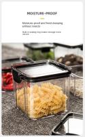 Jars De Almacenamiento Para Cocina Grandes Organizador De Granos Y Condimentos a Prueba De Humedad En Plástico Estilo Japonés - details 12