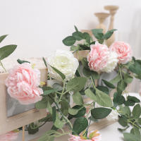 Guirnalda De Flores Artificiales Para Decoración De Habitaciones Jardines Bodas Showers De Bebés Arco Floristería - details 6