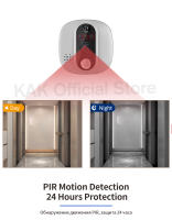 Cámara De Campana Inteligente Tuya 1080P WiFi Con Intercomunicador Detector De Movimiento PIR Vídeo Peephole Compatible Con Google Alexa - details 5