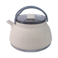 Kettle De Silicona 1.5L Con Manija Collapsible Para Camping Y Montañismo Con Fondo De Acero Inoxidable Taza De Agua Desplegable De 1L - details 5