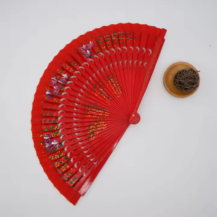 Abanico Plegable De Madera Para Baile Español Nuevo Adorno Para Fiesta Decoración Del Hogar O Regalo De Arte Y Manualidades - 1