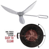 Kit De Limpieza Un Toque Para Barbacoa Weber 22-1/2 Pulgadas Accesorios De Reemplazo Fácil Instalación Eco-amigable - details 1