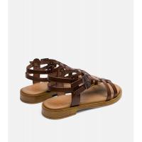 PORRONET 3128-008 Sandalias planas de Mujer 35858 25V SANDALIA ROMANA HEBILLAS MOKA - details 1