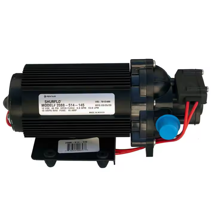 Plusenergy - Bomba de Presión Shurflo 2088-514-145 12V Automático con Presostato - 1