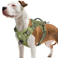 Harnés Táctico Para Perros Medio Grandes Ajustable Transpirable Con MOLLE Vestido Reflectante Militar Anti-Pull Para Adultos - details 0