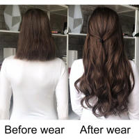 Extensiones De Cabello Sintético 24 Pulgadas Rizado Para Mujer Con Clip Resistentes Al Calor En Negro Marrón Rubio Set De 6 Piezas - details 4