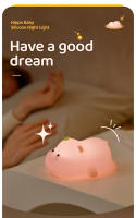 Lámpara De Noche Hippo Suave Y Bonita Luz Cálida Para Dormitorio Iluminación Suave Para Lactancia Regalo Para Niños - details 6