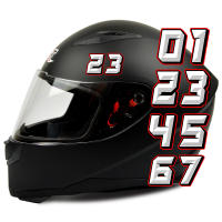 Etiquetas Numéricas Para Motocicleta Impermeables Y Resistentes Al Sol Para Casco Tanque De Combustible Panel Lateral Decales De Decoración - details 2
