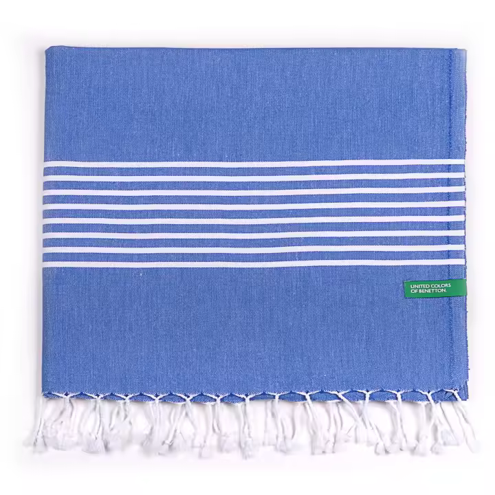 HAMMAM 80X165CM 170GSM 100% ALGODÓN AZUL RAINBOW BE - 1