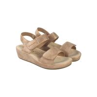 Sandalias planas de Mujer AMARPIES 23587 PLATIN SANDALIA CONFORT DOBLE VELCRO PLATINO 35983 25V - details 2